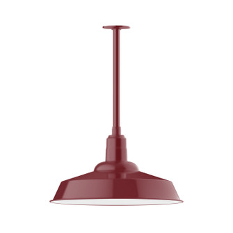 Warehouse One Light Pendant in Barn Red (518|STB186-55-T30)