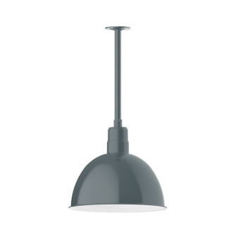 Deep Bowl One Light Pendant in Slate Gray (518|STB117-40)