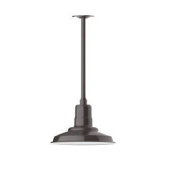 Warehouse One Light Pendant in Architectural Bronze (518|STA182-51-H24)