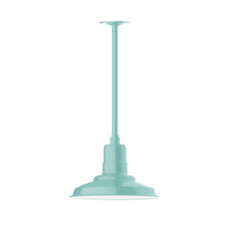 Warehouse One Light Pendant in Sea Green (518|STA182-48-H30)