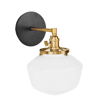 Uno One Light Wall Sconce in Black with Brushed Brass (518|SCM413-41-91)