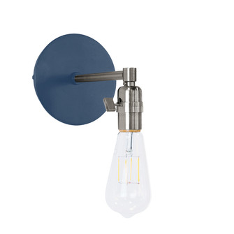 Uno One Light Wall Sconce in Navy with Brushed Nickel (518|SCM400-50-96)