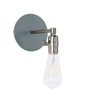 Uno One Light Wall Sconce in Slate Gray with Brushed Nickel (518|SCM400-40-96)
