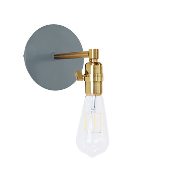 Uno One Light Wall Sconce in Slate Gray with Brushed Brass (518|SCM400-40-91)