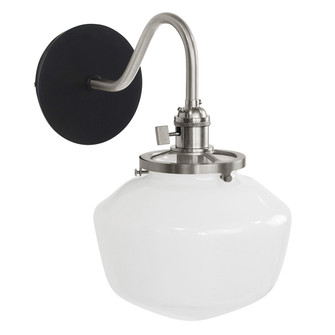 Uno One Light Wall Sconce in Black with Brushed Nickel (518|SCL413-41-96)
