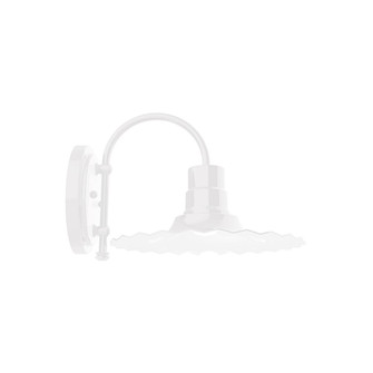 Radial One Light Wall Sconce in White (518|SCC158-44-G06)