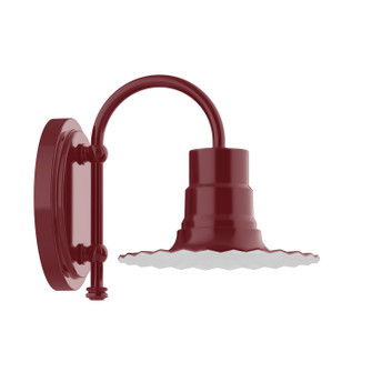 Radial One Light Wall Sconce in Barn Red (518|SCB157-55)