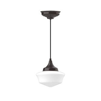 Schoolhouse One Light Pendant in Architectural Bronze (518|PEF021-51-C26)