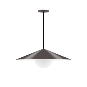 Axis One Light Pendant in Architectural Bronze (518|PEB429-G15-51)