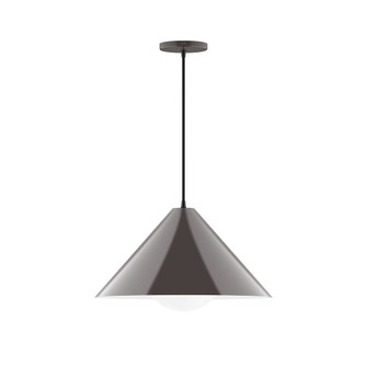 Axis One Light Pendant in Architectural Bronze (518|PEB423-G15-51)