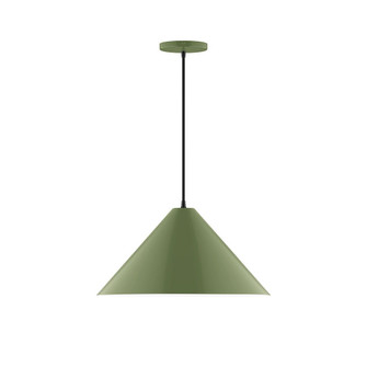 Axis One Light Pendant in Fern Green (518|PEB423-22)