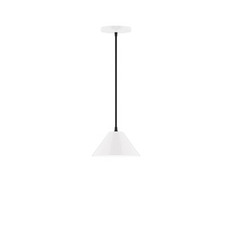 Axis One Light Pendant in White (518|PEB421-44)