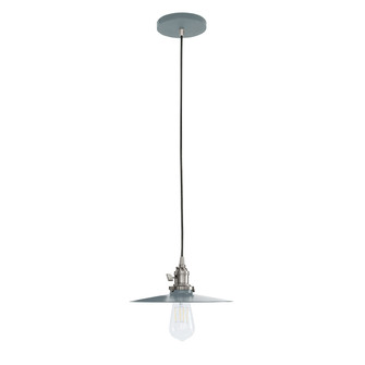 Uno One Light Pendant in Slate Gray with Brushed Nickel (518|PEB403-40-96-C24)