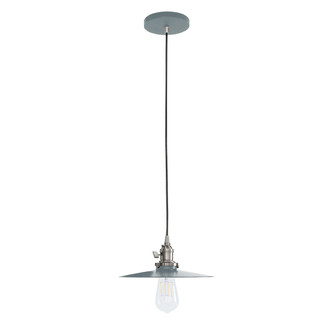 Uno One Light Pendant in Slate Gray with Brushed Nickel (518|PEB403-40-96-C12)