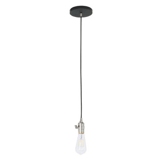 Uno One Light Pendant in Black with Brushed Nickel (518|PEB400-41-96-C04)