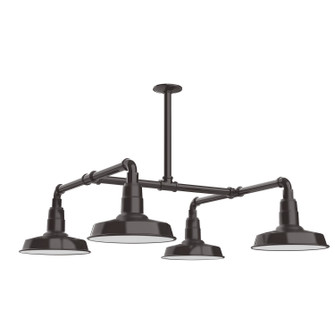 Warehouse Four Light Pendant in Architectural Bronze (518|MSP181-51-T36)