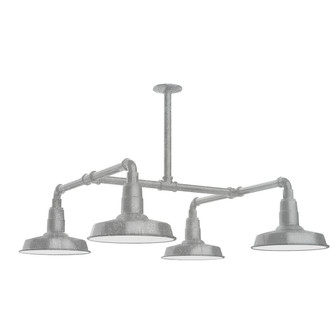 Warehouse Four Light Pendant in Painted Galvanized (518|MSP181-49-T48)