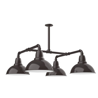 Cafe Four Light Pendant in Architectural Bronze (518|MSP106-51-T48-G05)