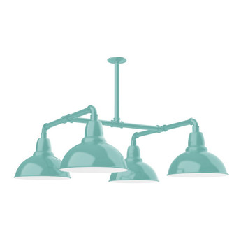 Cafe LED Pendant in Sea Green (518|MSP106-48-L12)