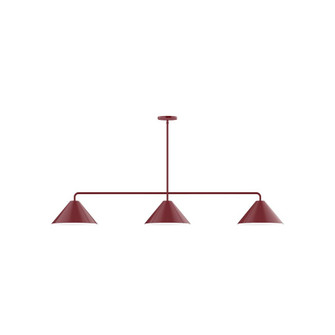 Axis Three Light Linear Pendant in Barn Red (518|MSN422-55)