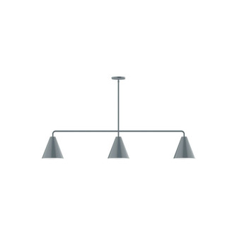 Axis Three Light Linear Pendant in Slate Gray (518|MSN420-40)