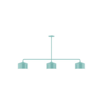 Axis Three Light Linear Pendant in Sea Green (518|MSN419-48)