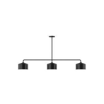 Axis Three Light Linear Pendant in Black (518|MSN419-41)