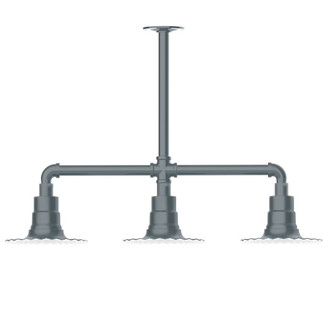 Radial Three Light Pendant in Slate Gray (518|MSK157-40-T48-G06)