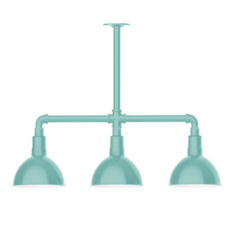 Deep Bowl Three Light Pendant in Sea Green (518|MSK114-48-T30-W08)