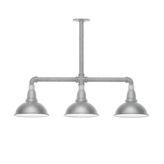 Cafe Three Light Pendant in Painted Galvanized (518|MSK105-49-T24)