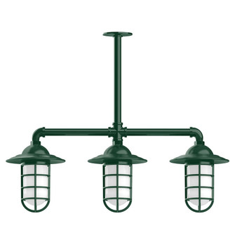 Vaportite Three Light Pendant in Forest Green (518|MSK052-42-T30-G07)