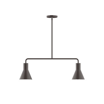 Axis Two Light Linear Pendant in Architectural Bronze (518|MSG436-51)