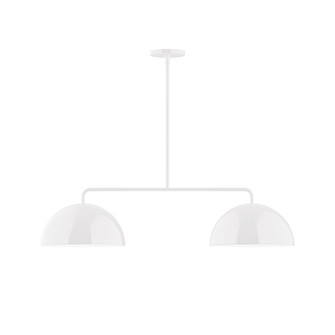 Axis Two Light Linear Pendant in White (518|MSG432-44)