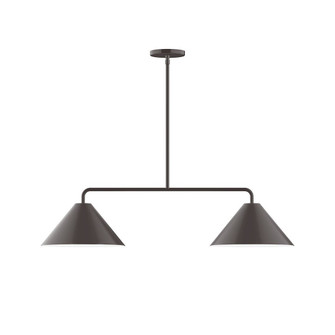 Axis Two Light Linear Pendant in Architectural Bronze (518|MSG422-51)