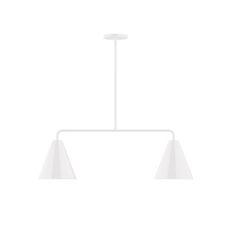 Axis Two Light Linear Pendant in White (518|MSG420-44)