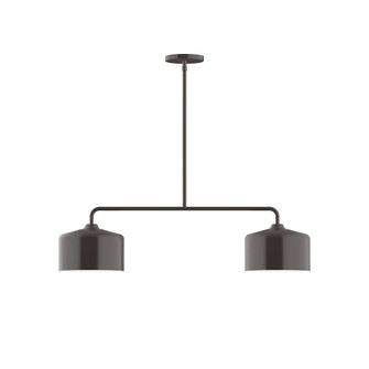Axis Two Light Linear Pendant in Architectural Bronze (518|MSG419-51)