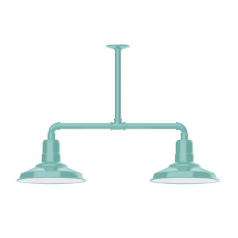 Warehouse LED Pendant in Sea Green (518|MSD182-48-L12)