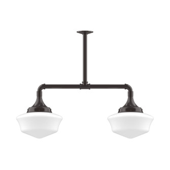 Schoolhouse Two Light Pendant in Architectural Bronze (518|MSD021-51-T48)