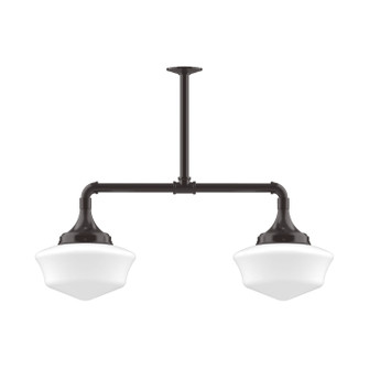 Schoolhouse Two Light Pendant in Architectural Bronze (518|MSD021-51-T36)