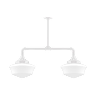 Schoolhouse Two Light Pendant in White (518|MSD021-44-T48)