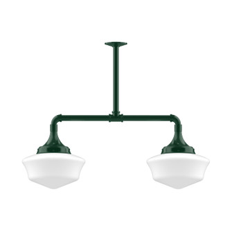 Schoolhouse Two Light Pendant in Forest Green (518|MSD021-42-T36)