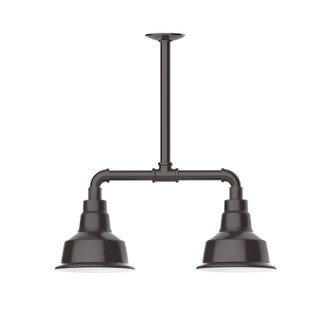 Warehouse Two Light Pendant in Architectural Bronze (518|MSB180-51-W08)