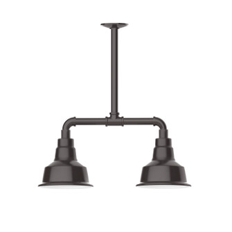 Warehouse Two Light Pendant in Architectural Bronze (518|MSB180-51-T48)