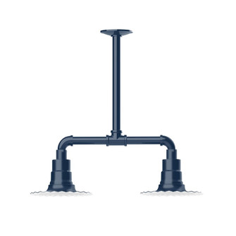 Radial Two Light Pendant in Navy (518|MSB157-50-T36-G06)