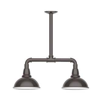 Cafe Two Light Pendant in Architectural Bronze (518|MSB105-51-T48-W08)