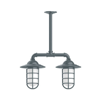 Vaportite Two Light Pendant in Slate Gray (518|MSA052-40-T30-G07)