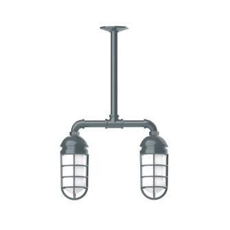 Vaportite Two Light Pendant in Slate Gray (518|MSA050-40-T24-G07)