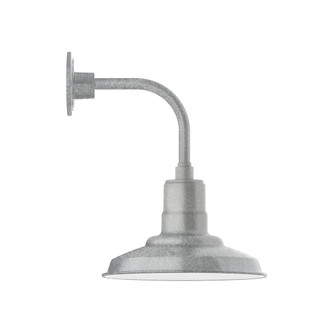 Warehouse LED Curved Arm Wall Light in Painted Galvanized (518|GNT182-49-B03-L12)