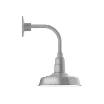 Warehouse LED Curved Arm Wall Light in Painted Galvanized (518|GNT181-49-B03-L12)