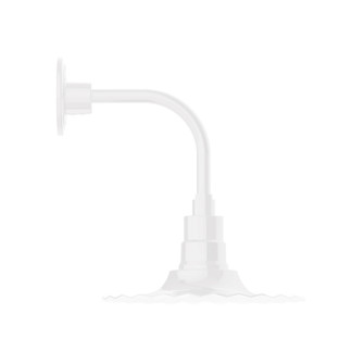 Radial One Light Wall Mount in White (518|GNT158-44)